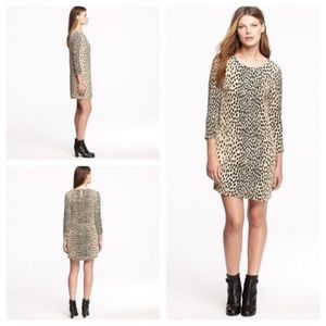 Jcrew leopard print shift dress